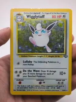 Pokemon TCG English HP Wigglytuff 16/64 Jungle Holo Rare Vintage WOTC - Image 1
