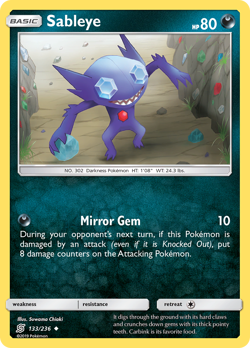 Sableye 133/236 Unified Minds Pokemon NM - Image 1