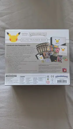 Pokemon Celebrations 25th Anniversary Elite Trainer Box ETB | Sealed Subtle Tare 820650809866 - Image 2