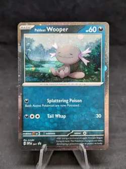 Paldean Wooper | Pokemon TCG | Promo | Swirl | Holo Bleed | LP | B - Image 1