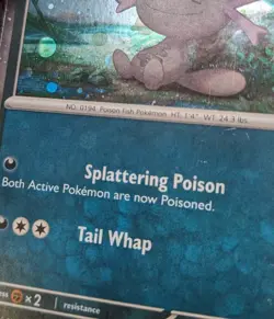 Paldean Wooper | Pokemon TCG | Promo | Swirl | Holo Bleed | LP | B - Image 5