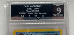 Pokemon Team Rocket 2000 Dark Vaporeon 45/82 (English) - Get Graded Mint 9 - Image 2