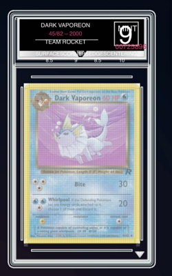 Pokemon Team Rocket 2000 Dark Vaporeon 45/82 (English) - Get Graded Mint 9 - Image 5