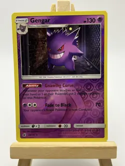 Pokemon CRIMSON INVASION! GENGAR! REVERSE HOLO! 38/111 - Image 1