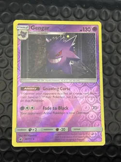 Pokemon CRIMSON INVASION! GENGAR! REVERSE HOLO! 38/111 - Image 3