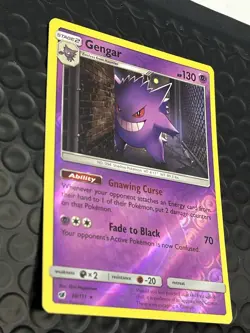 Pokemon CRIMSON INVASION! GENGAR! REVERSE HOLO! 38/111 - Image 5