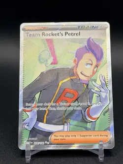 Pokemon TCG Team Rocket's Petrel 226/182 Destined Rivals Full Art Ultra Rare NM - Image 1