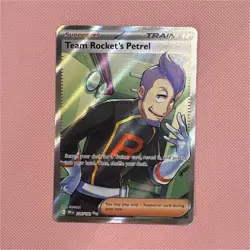 Pokemon Team Rocket's Petrel 226/182 Sv10 Ultra Rare Full Art Holo Trainer - Image 1