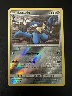 Pokemon Unbroken Bonds Reverse Holo Lucario 126/214 NM - Image 1