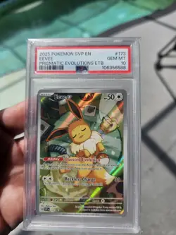 Pokemon TCG PSA 10 Eevee Pokemon Center Prismatic Evolution Promo - Image 2