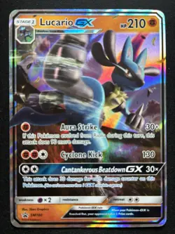 Pokemon: Lucario GX Sun & Moon Promo SM100 - Image 1