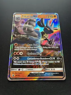 Pokemon: Lucario GX Sun & Moon Promo SM100 - Image 2