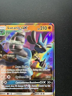 Pokemon: Lucario GX Sun & Moon Promo SM100 - Image 3
