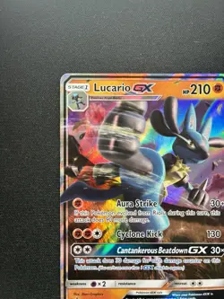 Pokemon: Lucario GX Sun & Moon Promo SM100 - Image 4