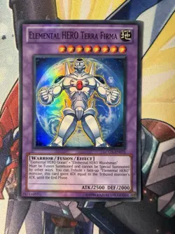 YuGiOh! Elemental HERO Terra Firma Super Rare LCGX-EN075 - Image 1