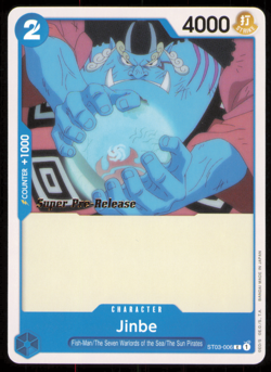Jinbe Super Pre-Release - ST03-006 - One Piece NM - Image 1