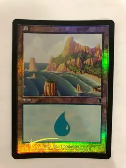 MTG JAPANESE FOIL ODYSSEY ISLAND NM MAGIC THE GATHERING BASIC LAND #336 CARD - Image 3