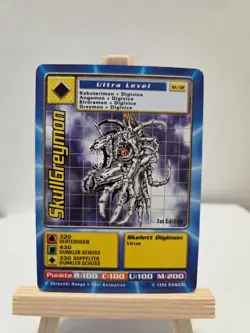 Digimon Karte SkullGreymon St-32 1st Edition 1. Auflage deutsch Bandai 1999 - Image 1