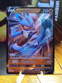 2022 Pokemon Astral Radiance Lucario V #078 - Image 1