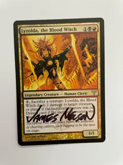 MTG ARTIST PROOF DISSENSION LYZOLDA THE BLOOD WITCH SIGNED ARTIST JIM NELSON - Image 3