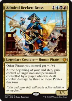 MTG - Admiral Beckett Brass - Ixalan - NM, English Magic FLAT RATE SHIP - Image 1