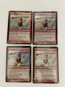 MTG 4X FOIL BETRAYERS OF KAMIGAWA AKKI BLIZZARD-HERDER NM MAGIC THE GATHERING - Image 5