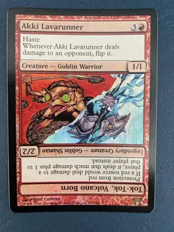 MTG FOIL CHAMPIONS OF KAMIGAWA AKKI LAVARUNNER NM MAGIC THE GATHERING RARE RED - Image 5