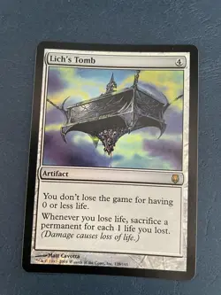 MTG FOIL DARKSTEEL LICH'S TOMB NM MAGIC THE GATHERING RARE ARTIFACT ENGLISH - Image 4