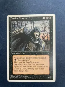 MTG 4TH EDITION ZOMBIE MASTER NM MAGIC THE GATHERING CREATURE BLACK RARE ENGLISH - Image 5