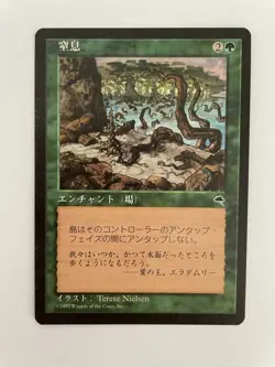 MTG JAPANESE TEMPEST CHOKE NM MAGIC THE GATHERING GREEN UNCOMMON ENCHANTMENT - Image 4