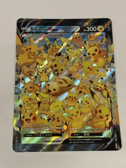 Pikachu V-UNION Jumbo Card Holo Pokemon Oversized - Image 1