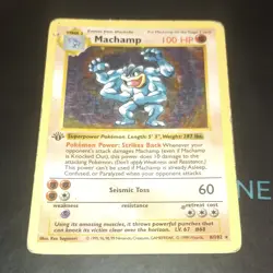 Machamp 8/102 Base Set 1st Edition Holo HP - Image 2