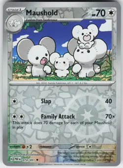 REVERSE HOLO MAUSHOLD 074/091 UC NEAR MINT - Image 1