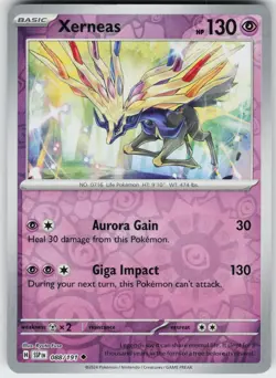 REVERSE HOLO XERNEAS 088/191 UC NEAR MINT - Image 1