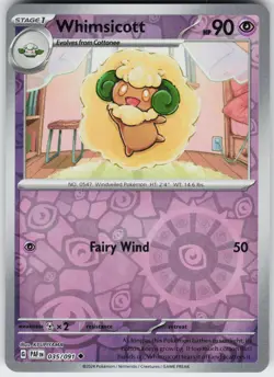 REVERSE HOLO WHIMSICOTT 035/091 UC NEAR MINT - Image 1
