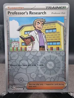 Professor's Research 122/131 - Pokemon TCG Prismatic Evolutions - Reverse Holo - Image 1