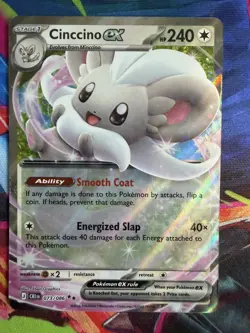 Cinccino ex 73/86 Double Rare Pokemon Chaos Rising ME04 NM - Image 1