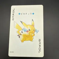 Pikachu Pokemon - Joker Card - Gold Ho-Oh Poker Deck - Nintendo - *US SELLER* - Image 1
