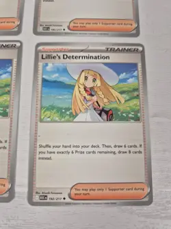 4 x Lillie's Determination 192/132 Trainer Playset Pokemon TCG Deck Building - Image 2