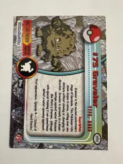 Graveler #75 Black Label Second Edition Topps Pokemon 1999 - Good Condition - Image 2