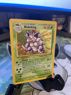 Pokemon TCG Base Set Nidoking Holo Rare Card 11/102 1999 - Image 2