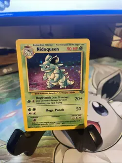 Nidoqueen Holo Rare Vintage Pokemon Card TCG Jungle Set 7/64 - Image 1