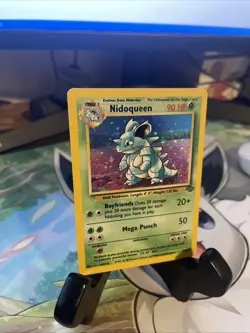 Nidoqueen Holo Rare Vintage Pokemon Card TCG Jungle Set 7/64 - Image 2