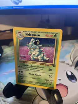 Nidoqueen Holo Rare Vintage Pokemon Card TCG Jungle Set 7/64 - Image 3