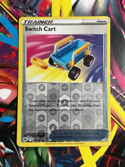 Switch Cart 154/189 Uncommon Astral Radiance Pokemon Reverse Holo NM - Image 1
