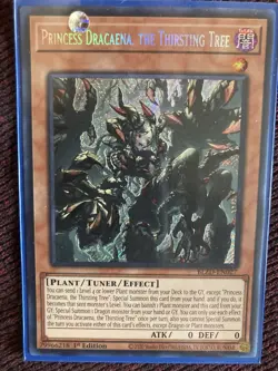 Konami Yu-Gi-Oh! TCG Princess Dracaena BLZD-EN027 Secret Rare Holo 1st Ed - Image 1
