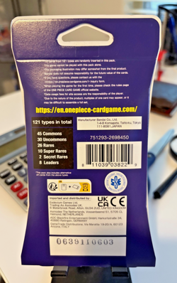 One Piece Romance Dawn sleeved Booster Pack OP-01 - Image 3