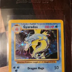 Gyarados 6/102 Holo Rare Base Set Vintage Pokemon Card - Image 3