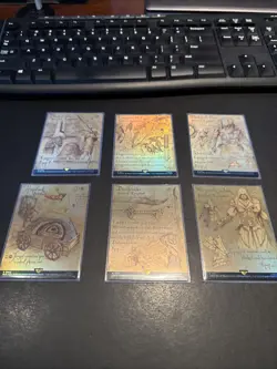 MTG Secret Lair Assassin's Creed Da Vinci's Designs Rainbow Foils 6 Cards - Image 1