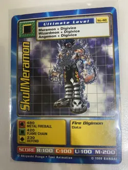 Digimon Cards - 1999 Digi-Battle 1st Edition SkullMeramon ST-48 NM - Image 1